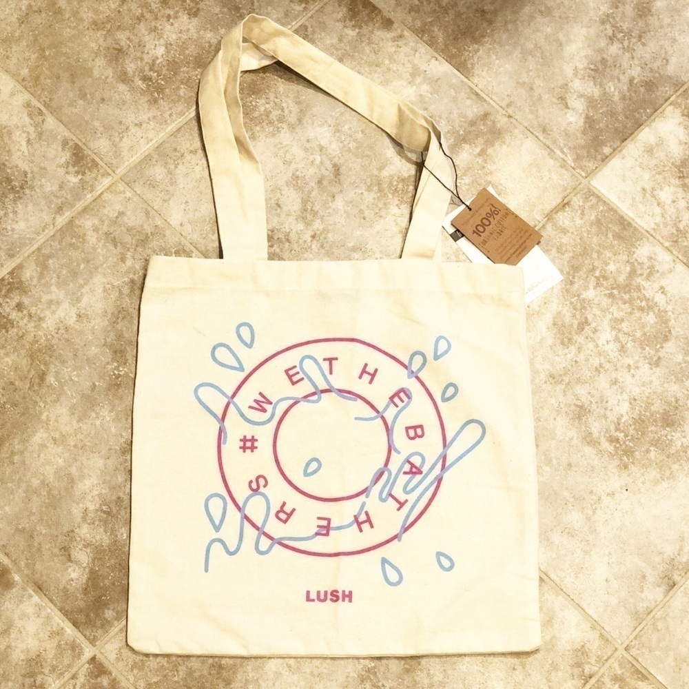 🆕 Lush WE THE BATHERS organic cotton tote bag
